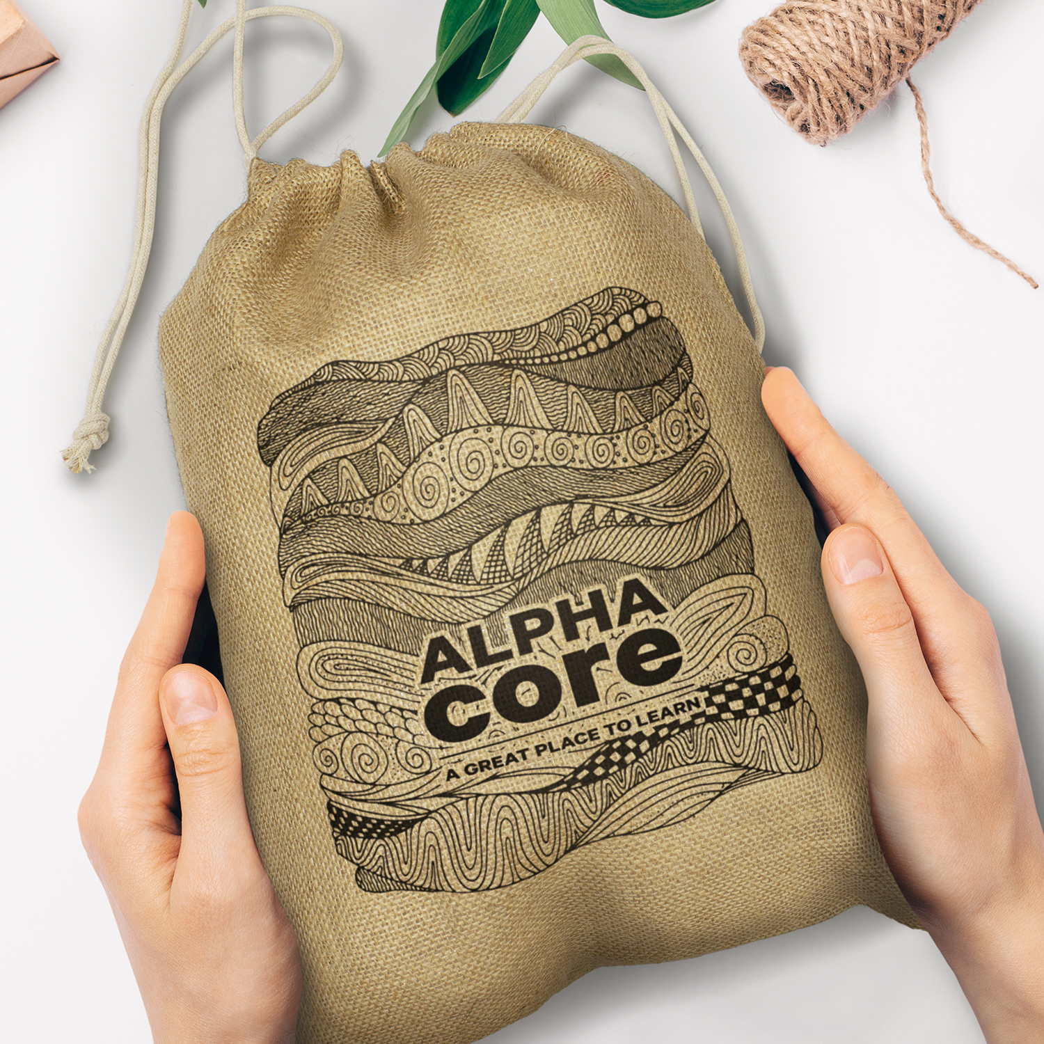 Jute Gift Bag - Large – Image 4