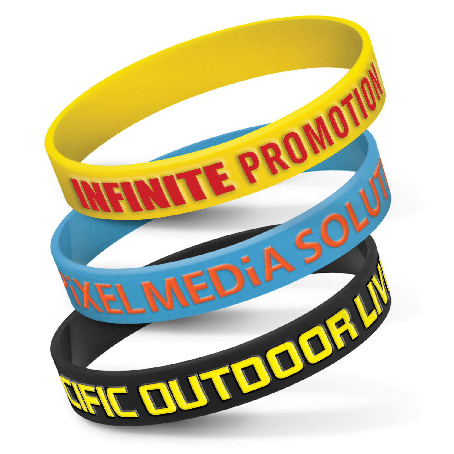 Silicone Wrist Band - Embossed – Image 16