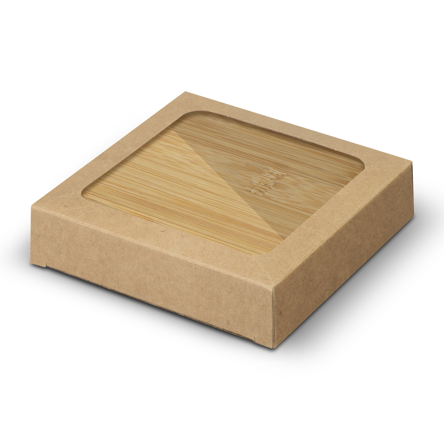 Bamboo Bottle Opener Coaster - Set of 2 - Square – Image 3