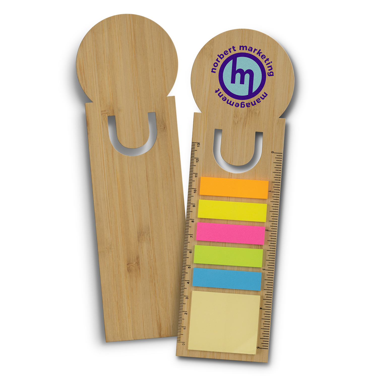 Bamboo Ruler Bookmark - Round – Image 2