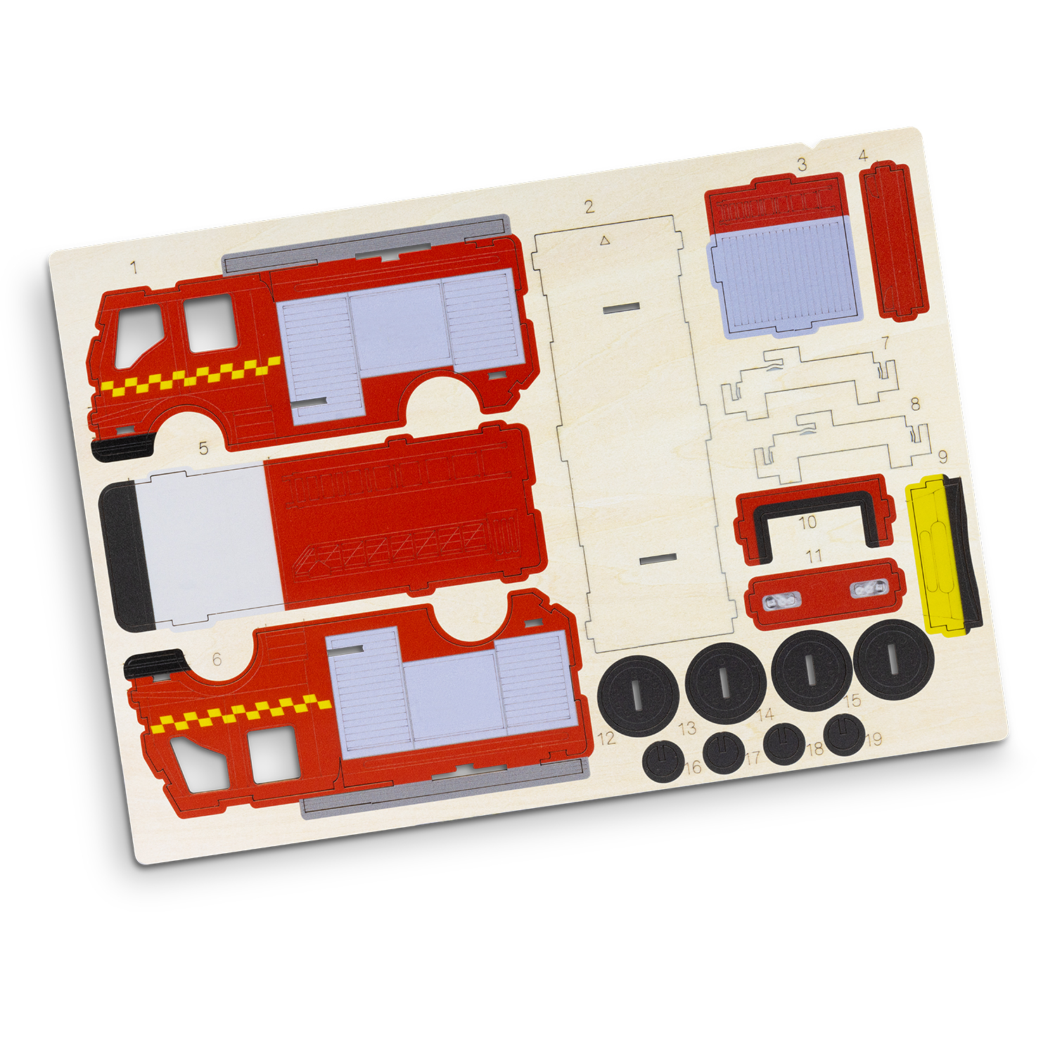 BRANDCRAFT Fire Truck Wooden Model – Image 6