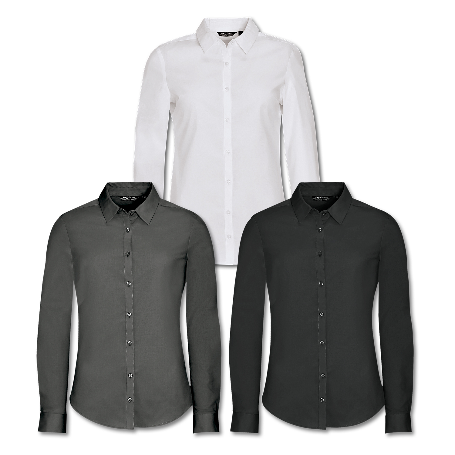 SOLS Blake Women's Long Sleeve Shirt – Image 4