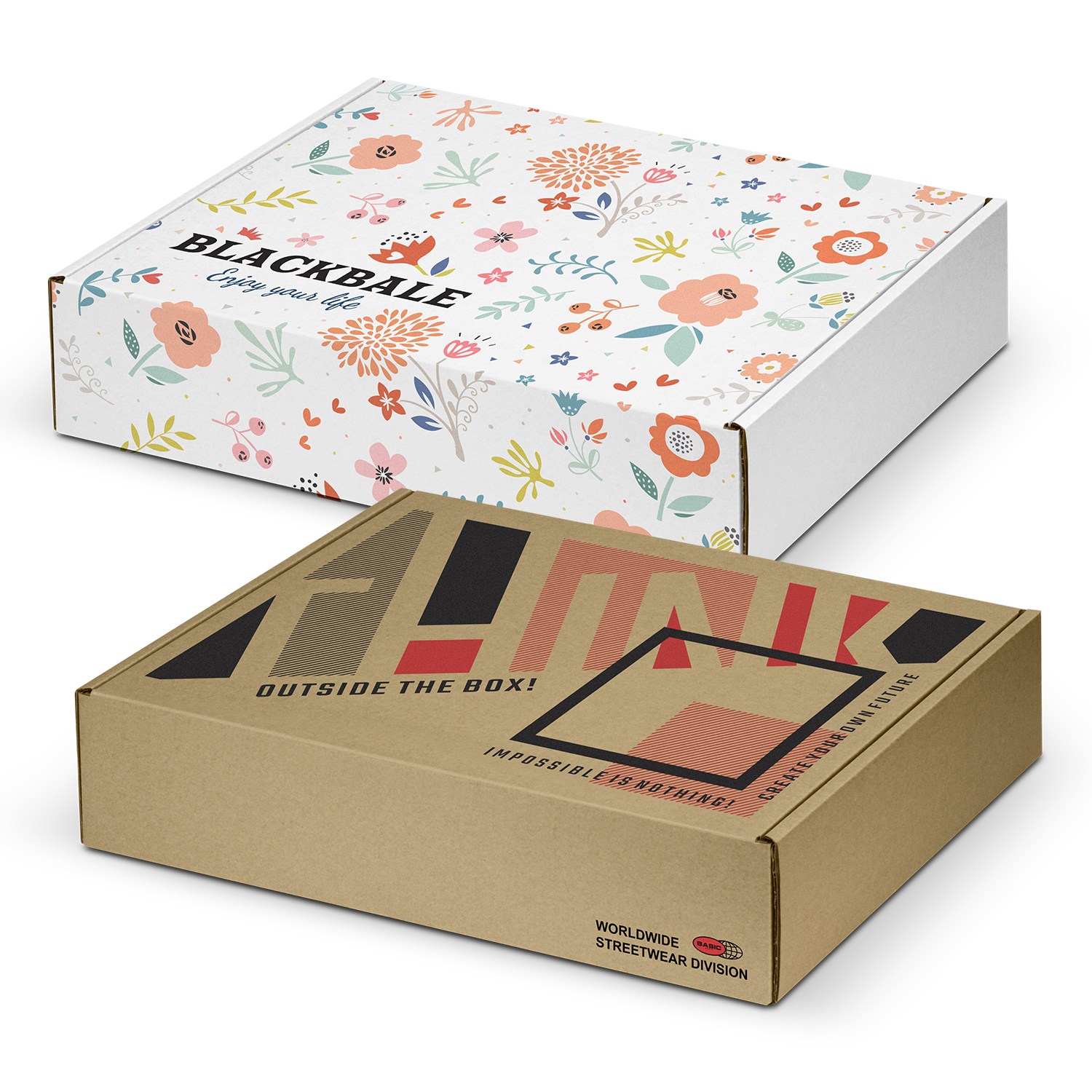 Die Cut Box with Locking Lid - 465x320x120mm – Image 1