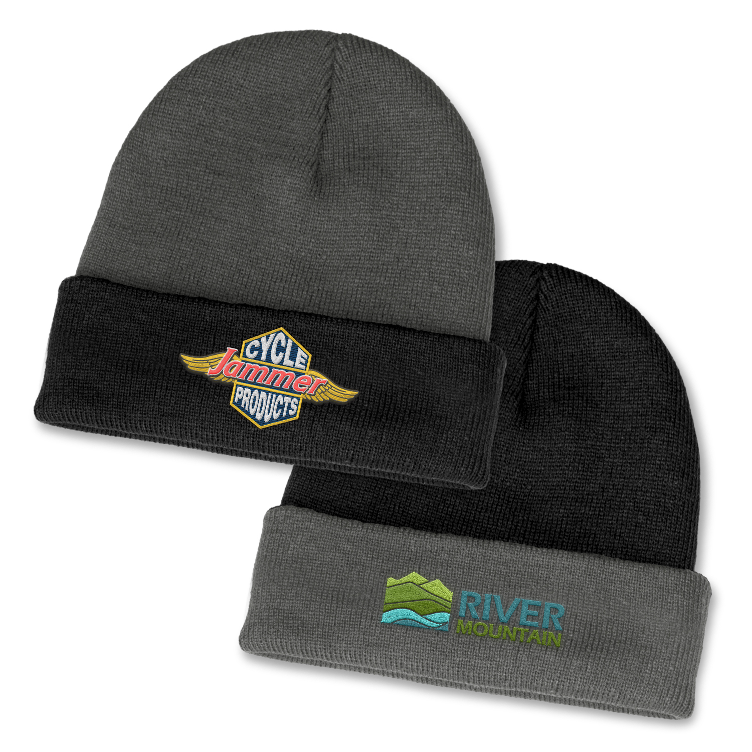 Everest Two Toned Beanie – Image 1