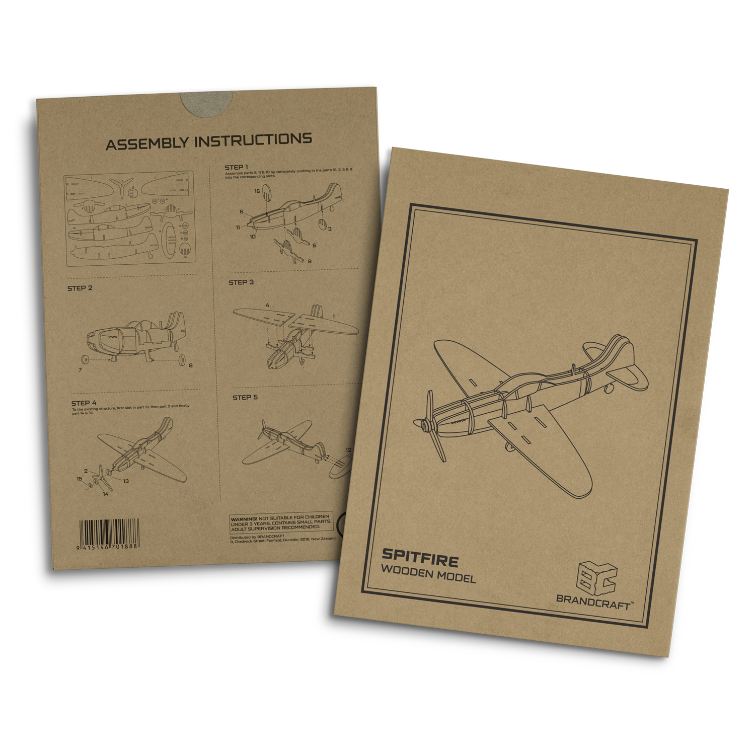 BRANDCRAFT Spitfire Wooden Model – Image 5