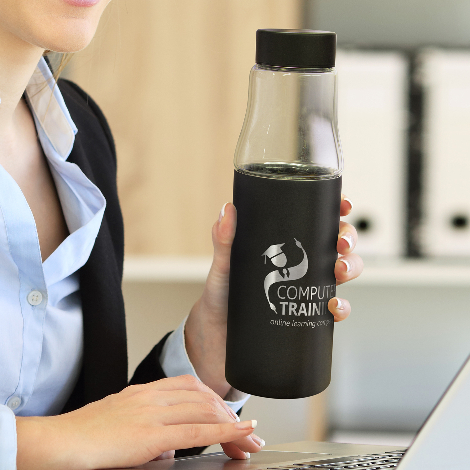 Hybrid Leakproof Glass Vacuum Bottle – Image 4