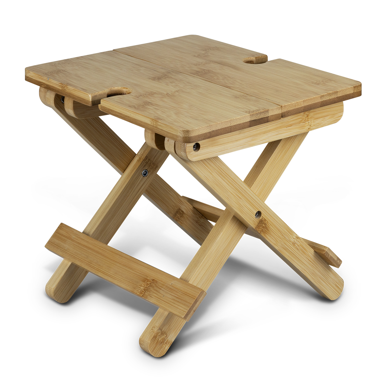 NATURA Bamboo Folding Wine Table – Image 2