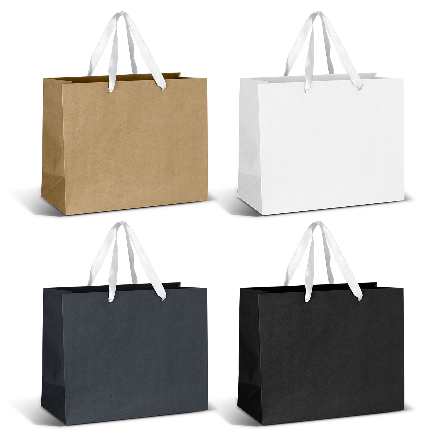 Large Ribbon Handle Paper Bag – Image 2