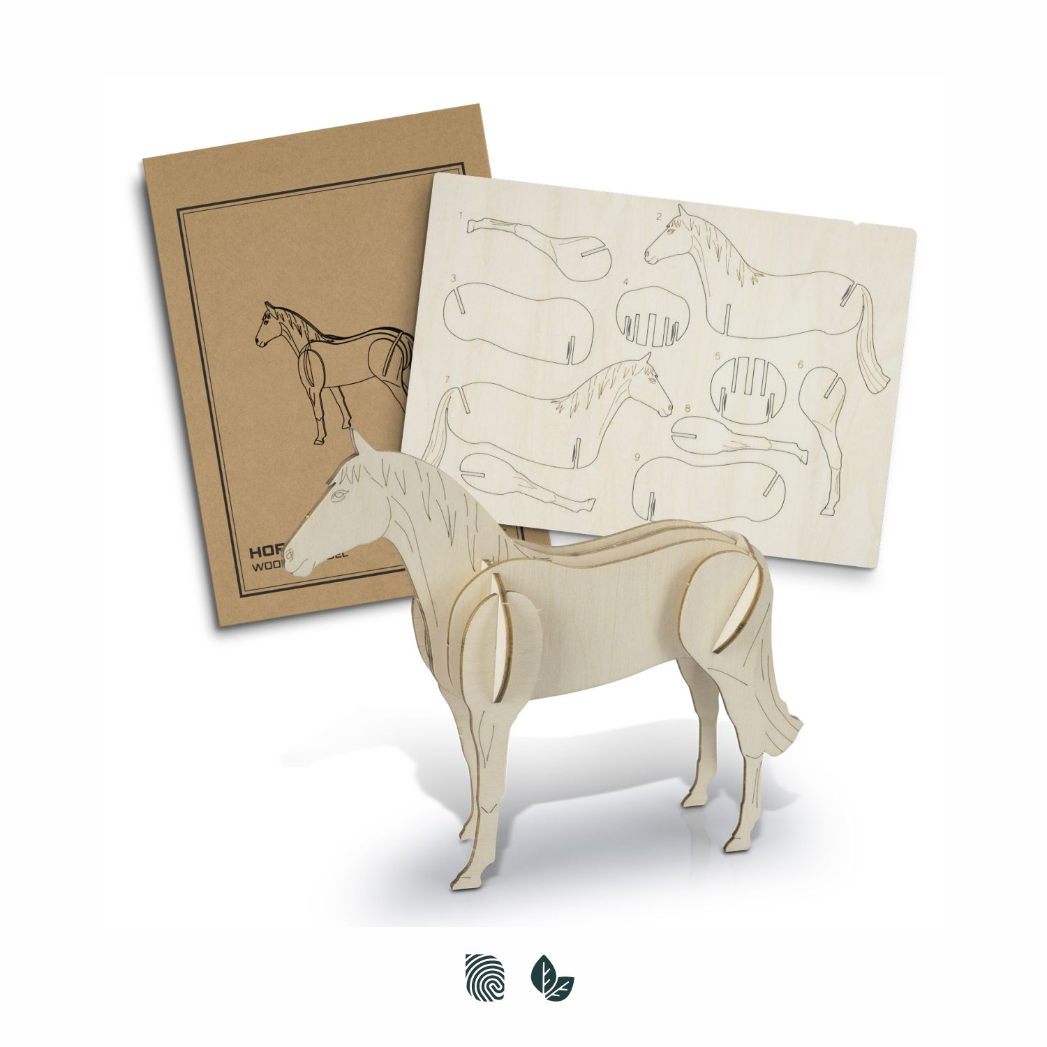 BRANDCRAFT Horse Wooden Model – Image 1