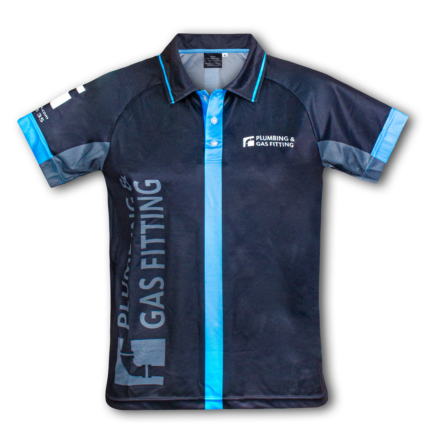 Custom Mens Performance Polo – Image 2