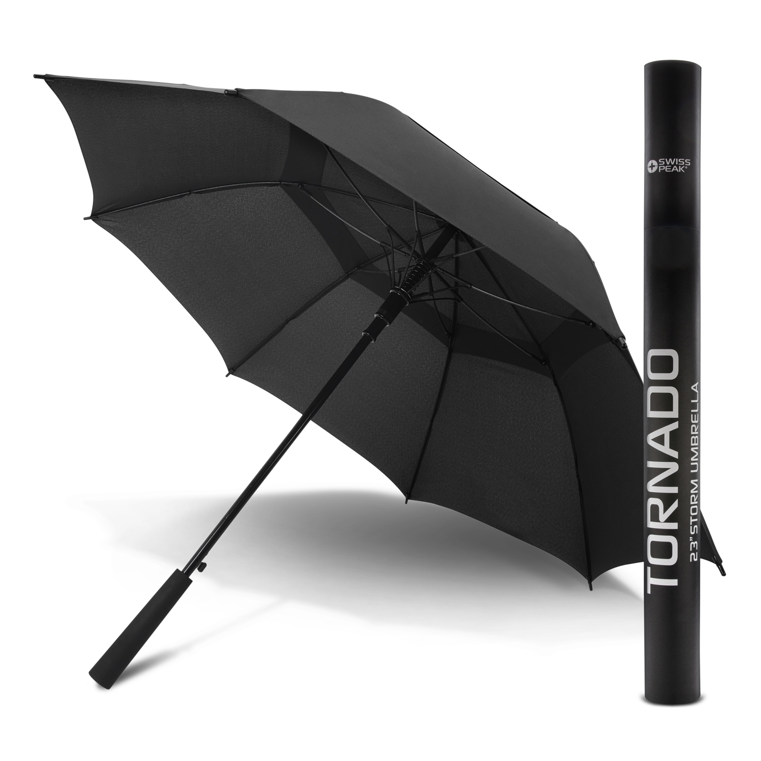 Swiss Peak Tornado 58cm Umbrella – Image 1