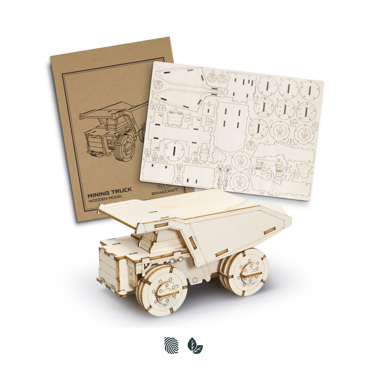 BRANDCRAFT Mining Truck Wooden Model – Image 1