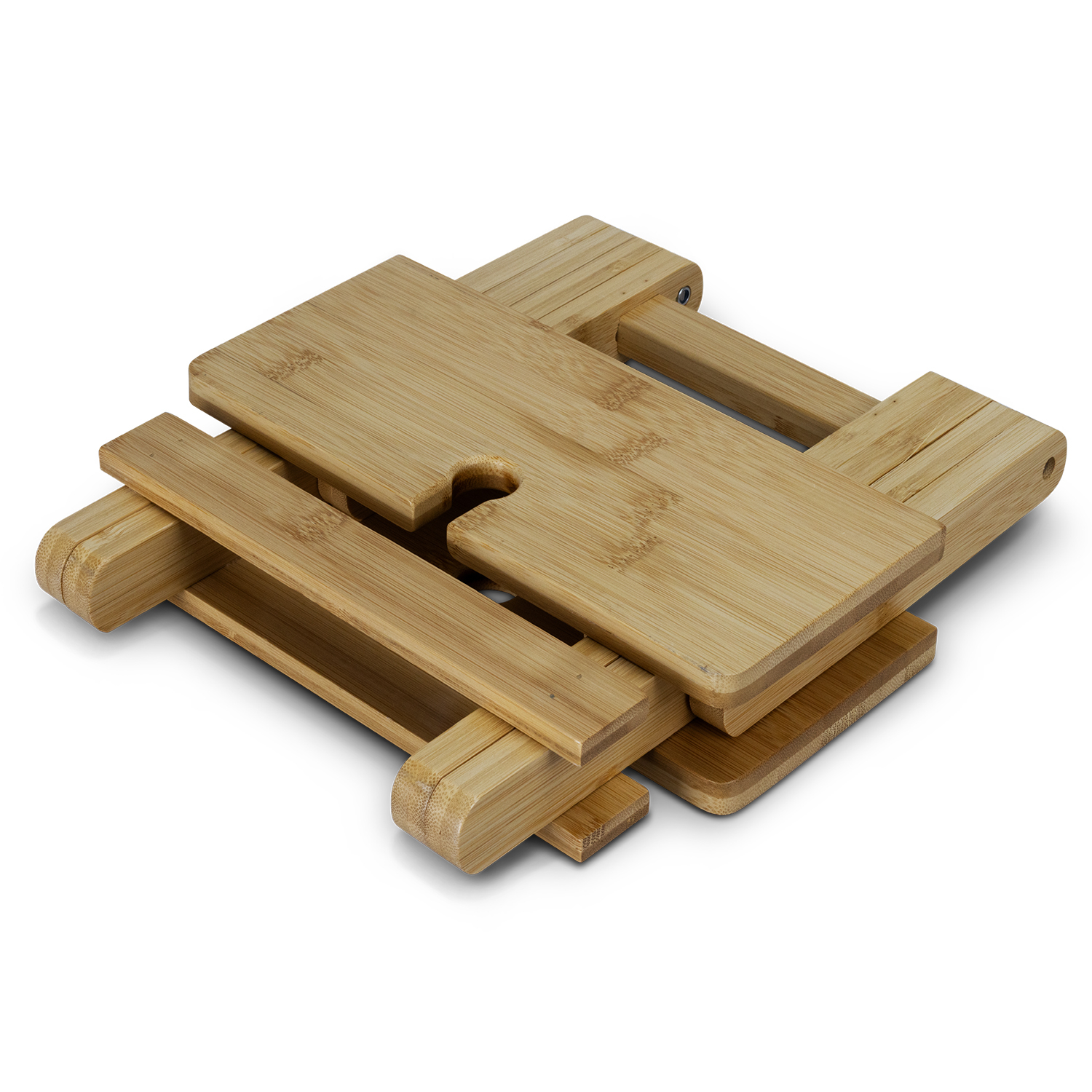NATURA Bamboo Folding Wine Table – Image 3