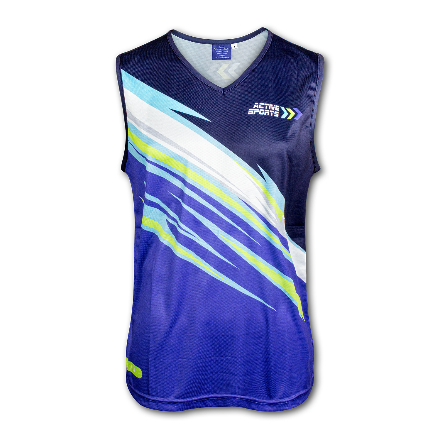 Custom Mens Performance Singlet – Image 2