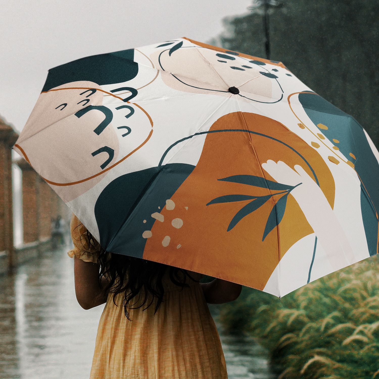 Full Colour Compact Umbrella – Image 6