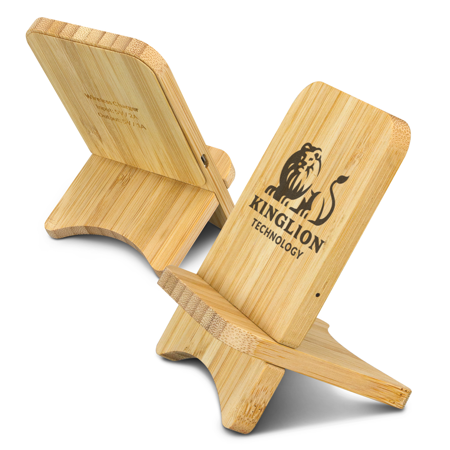 Bamboo Wireless Charging Stand – Image 2