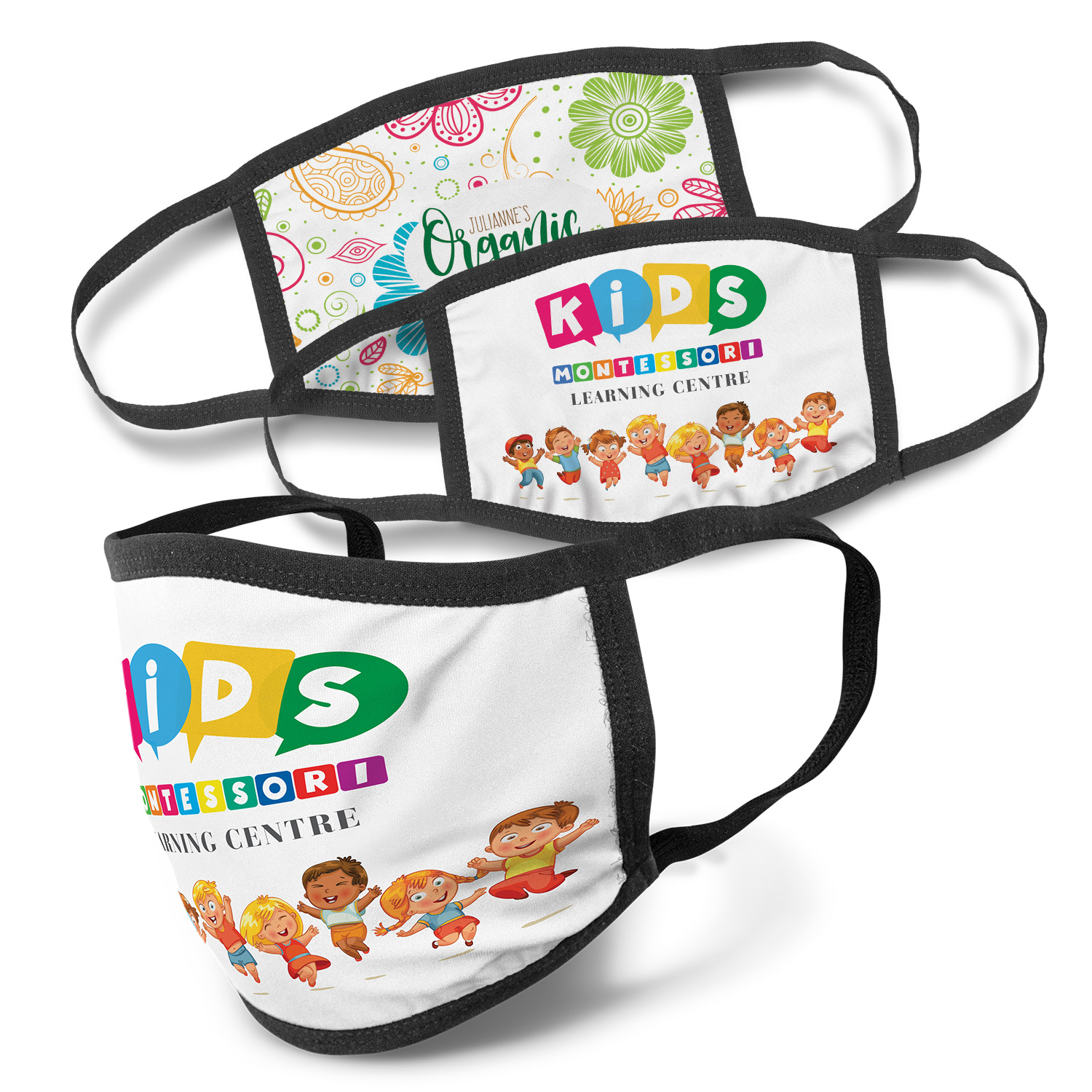 Full Colour 3-Ply Reusable Face Mask - Indent – Image 1