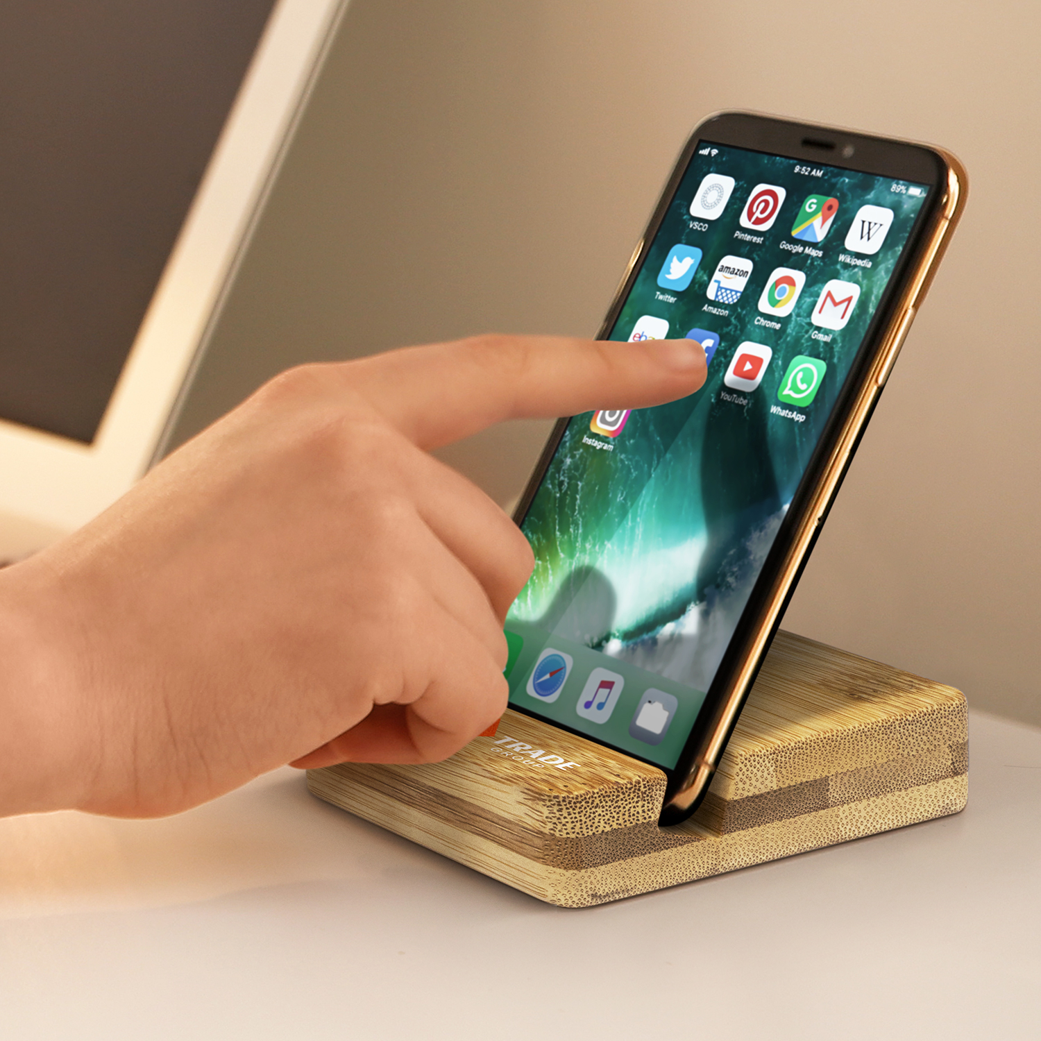 Bamboo Phone Stand – Image 5