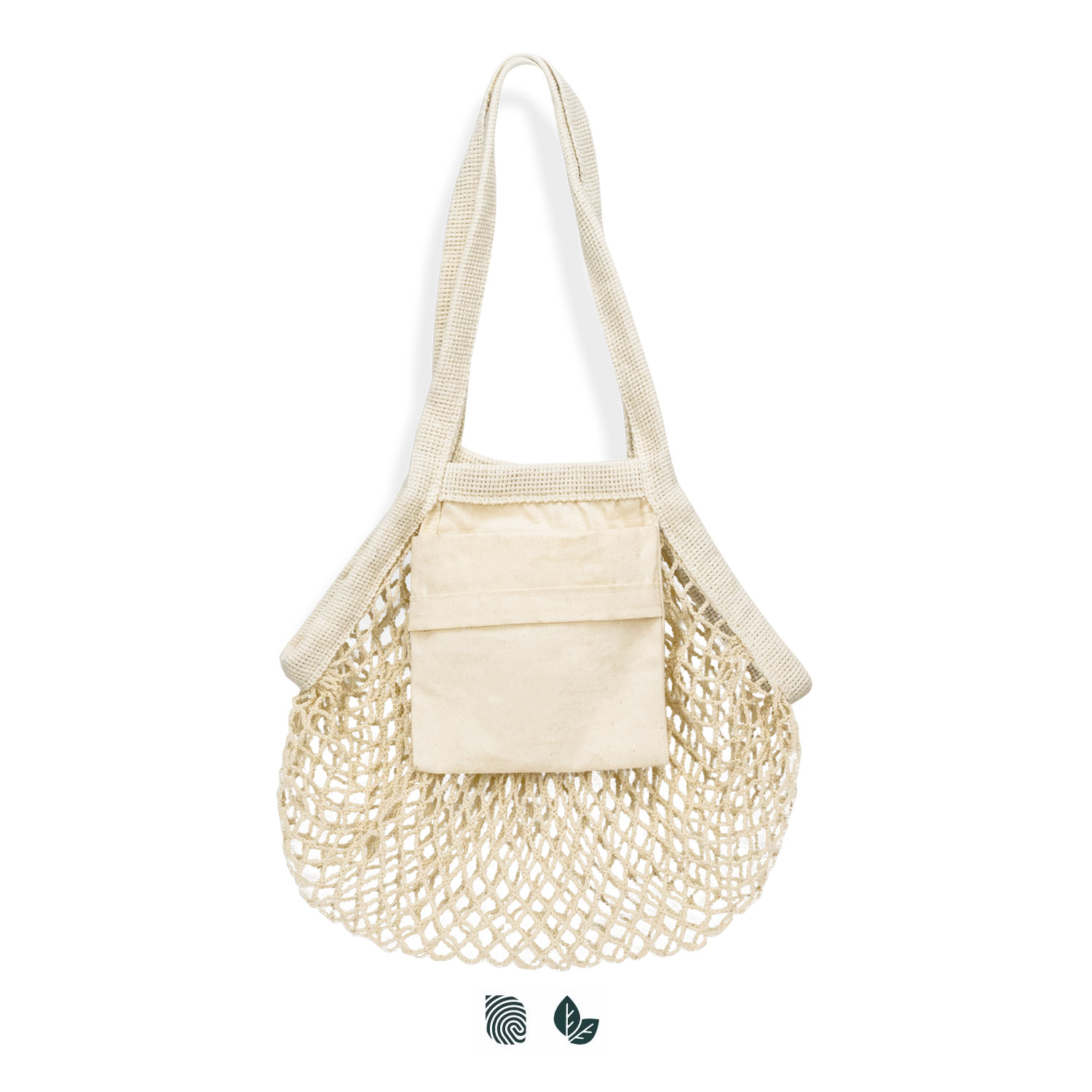 Cotton Mesh Foldaway Tote Bag - Small – Image 1