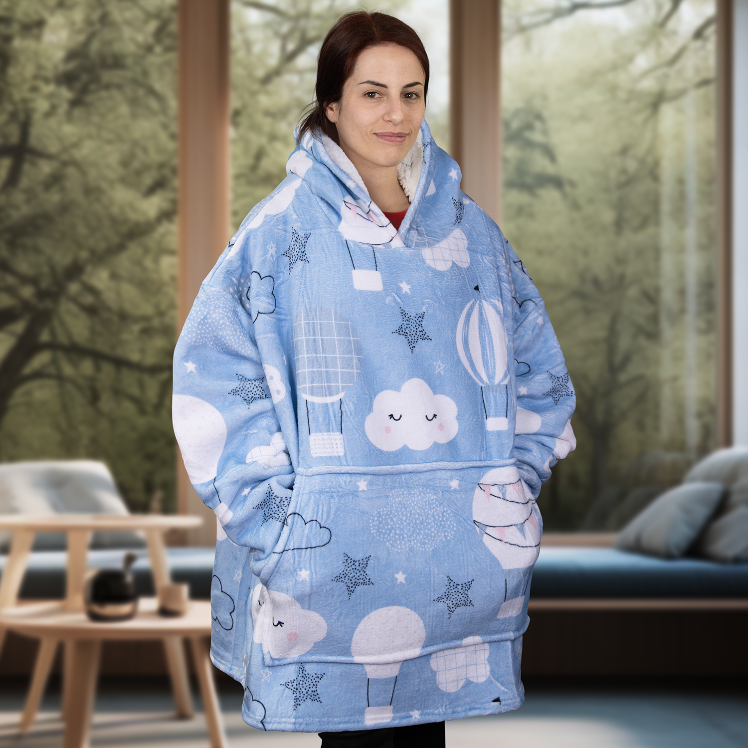 Full Colour Blanket Hoodie – Image 9