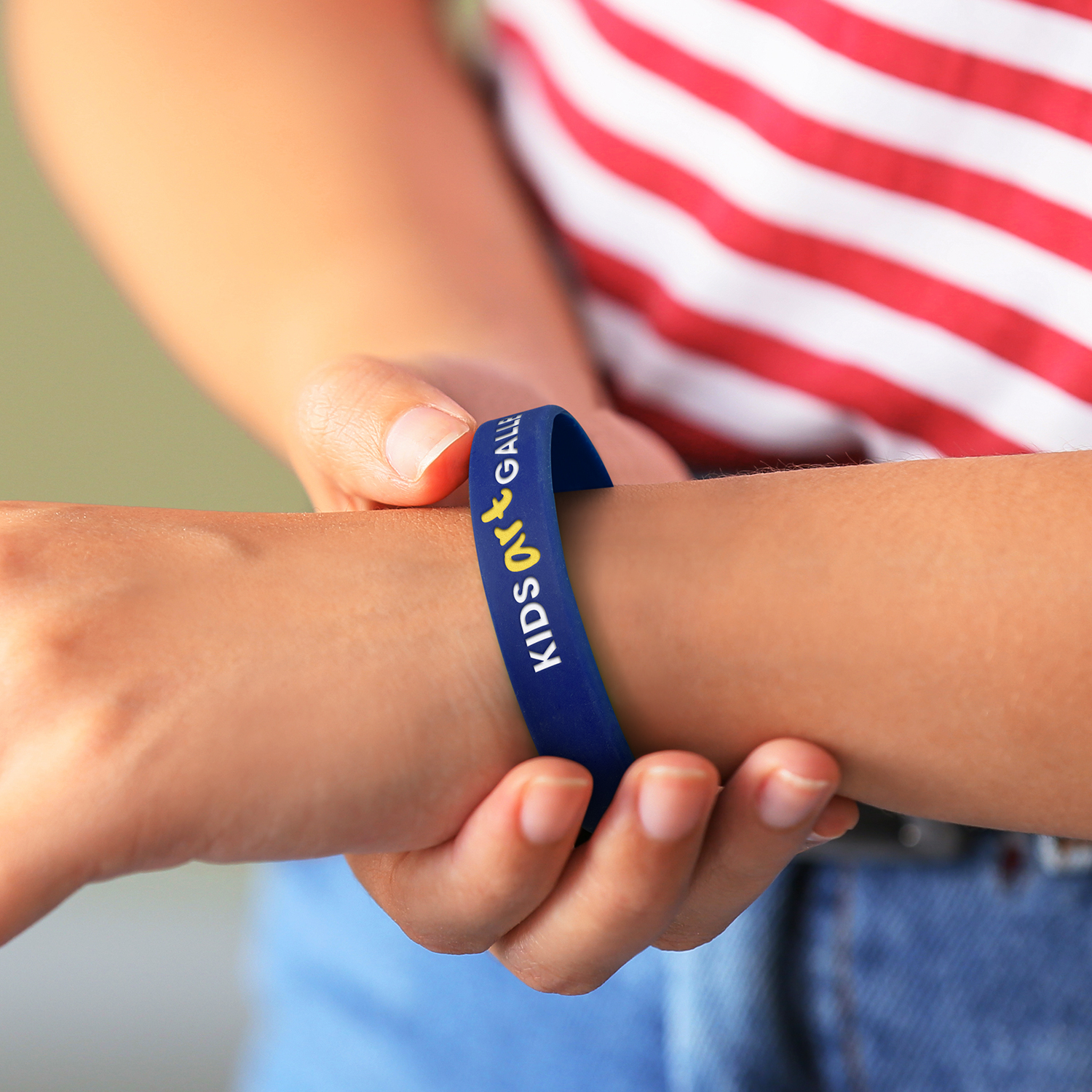 Kids Silicone Wrist Band - Debossed – Image 19