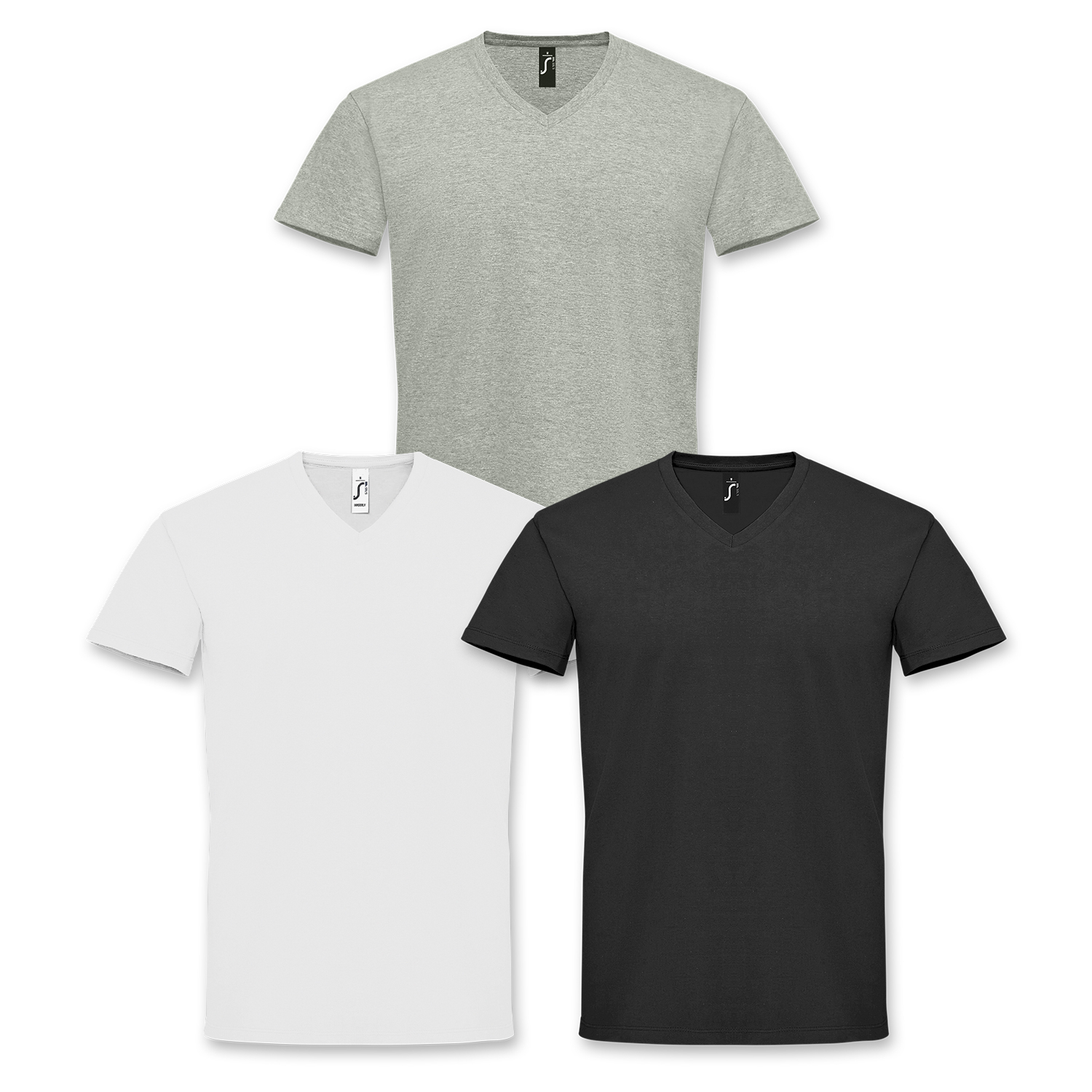 SOLS Imperial Mens V Neck T-Shirt – Image 2