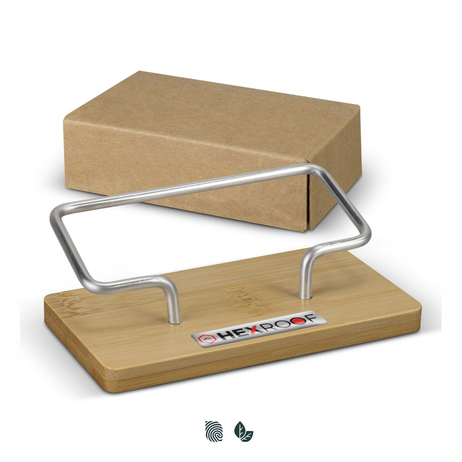 Bamboo Business Card Stand – Image 1