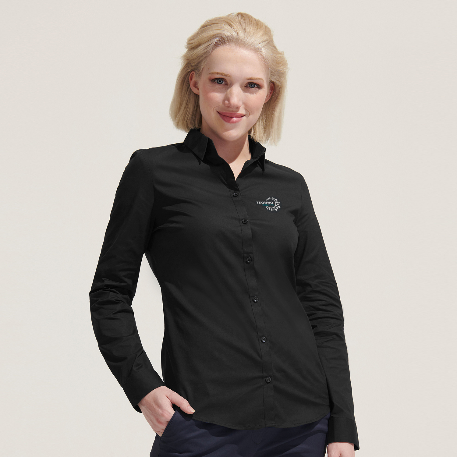 SOLS Blake Women's Long Sleeve Shirt – Image 5