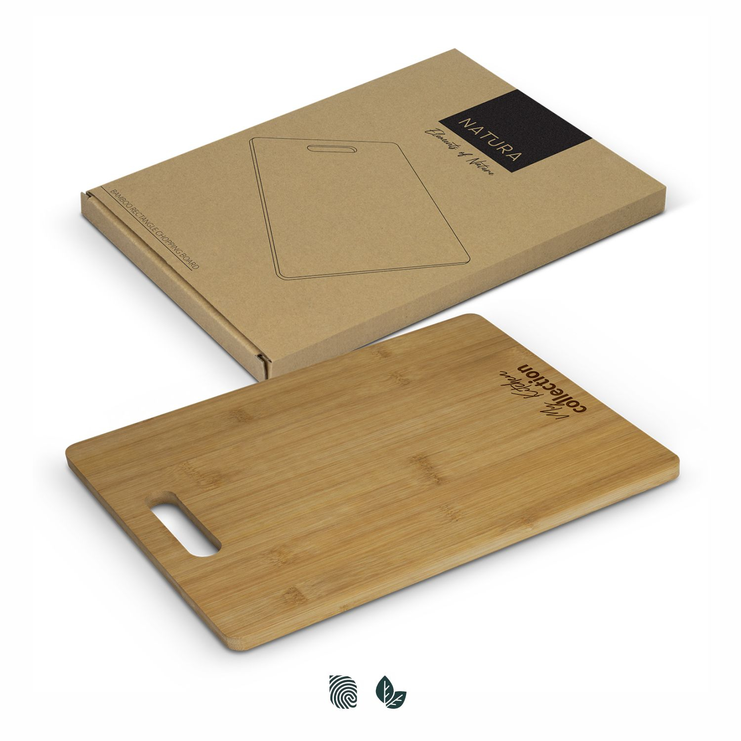 NATURA Bamboo Rectangle Chopping Board – Image 1