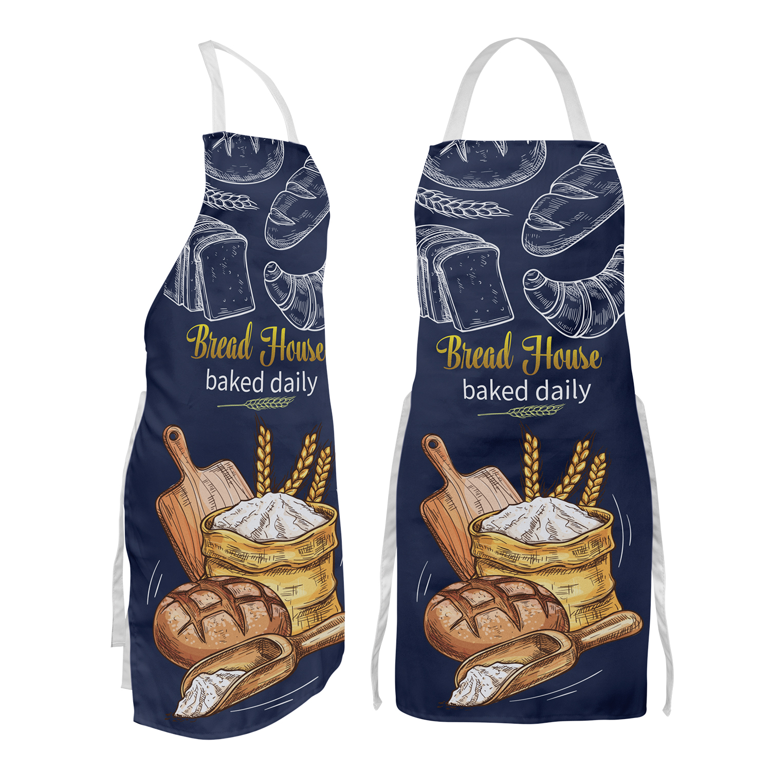 Renzo Full Colour Bib Apron – Image 1