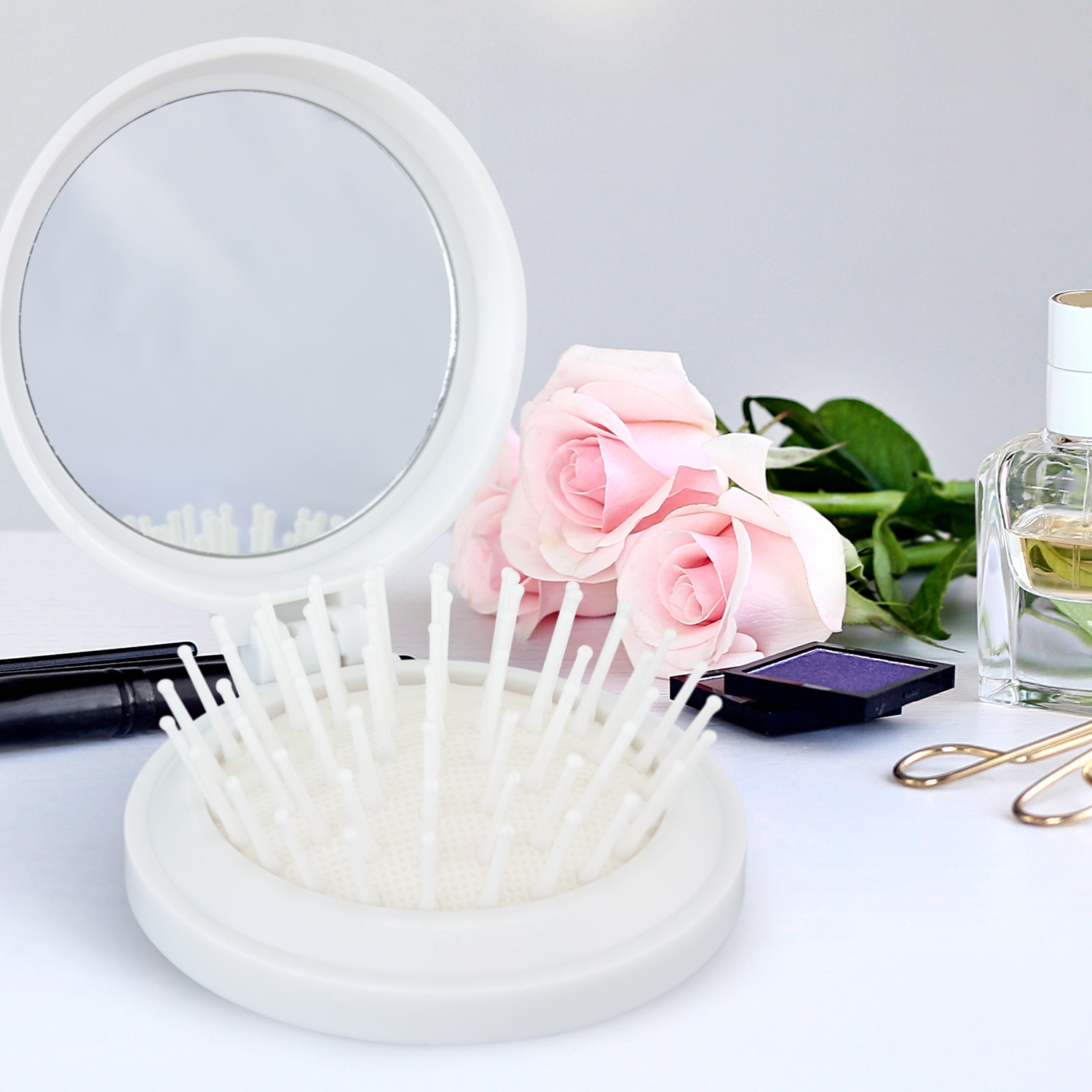 Compact Brush with Mirror – Image 3