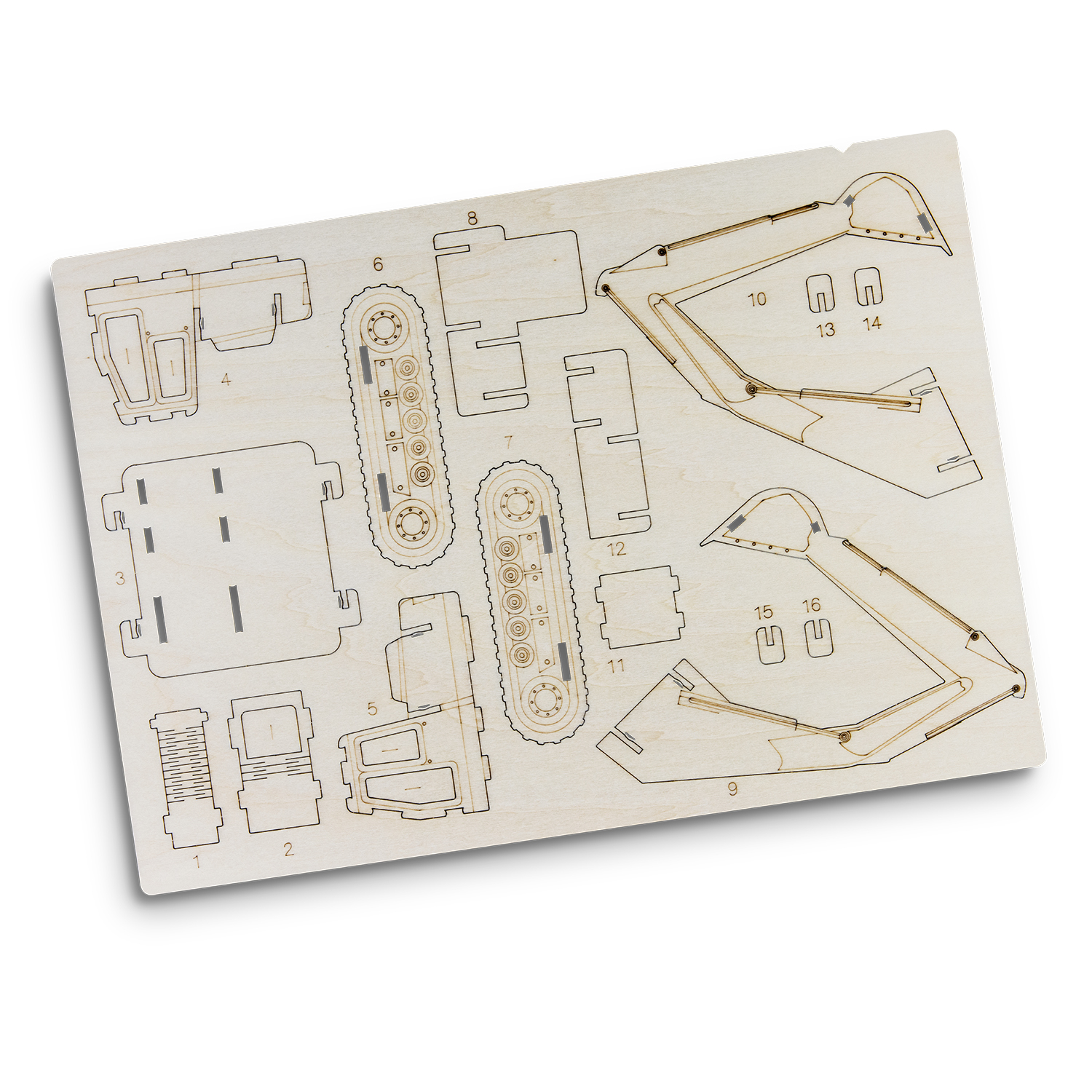 BRANDCRAFT Excavator Wooden Model – Image 4