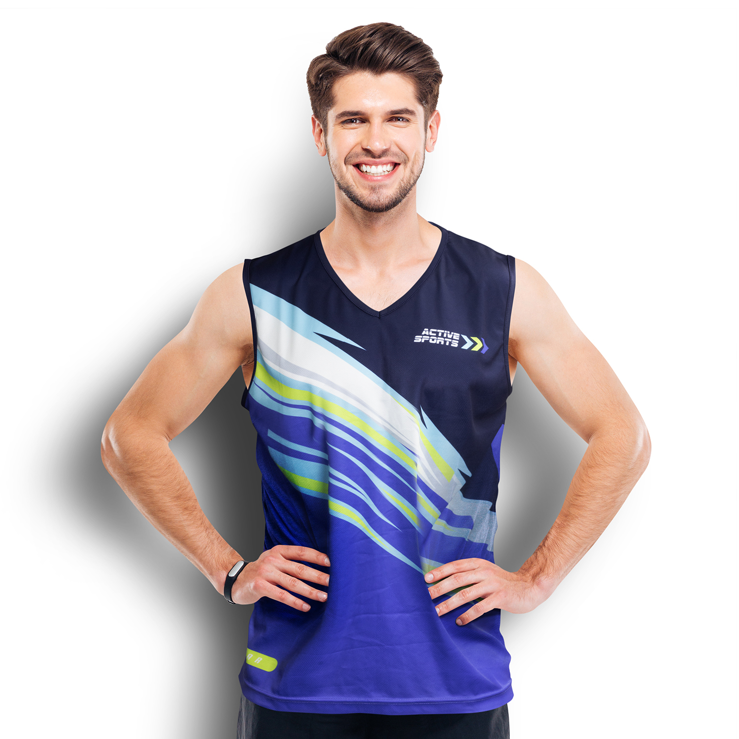 Custom Mens Performance Singlet – Image 1