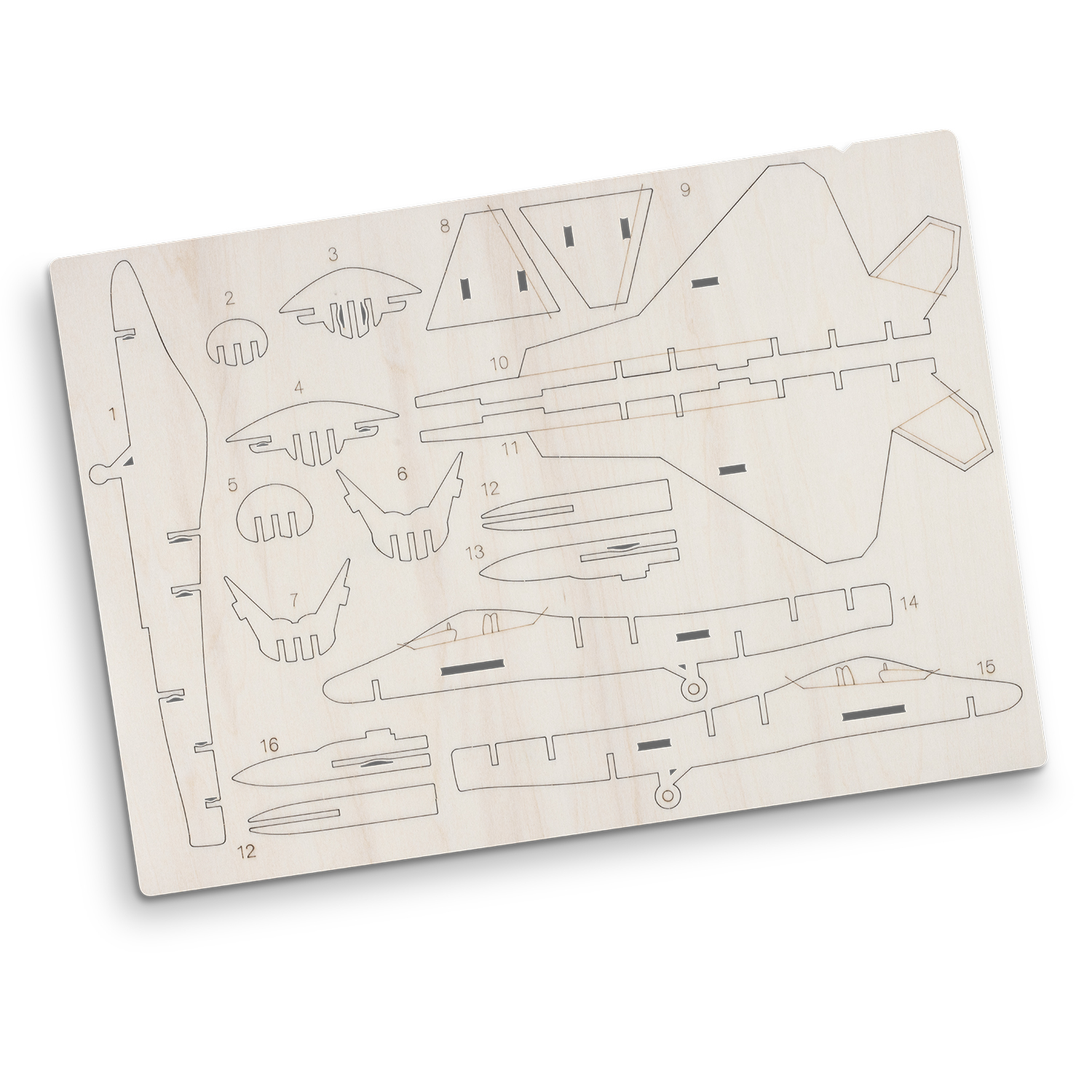 BRANDCRAFT Jet Fighter Wooden Model – Image 4