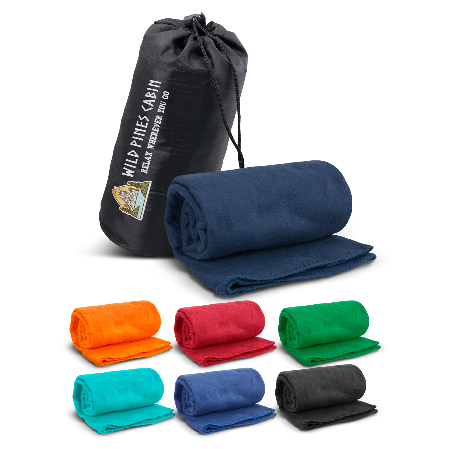 Glasgow Fleece Blanket in Carry Bag – Image 1