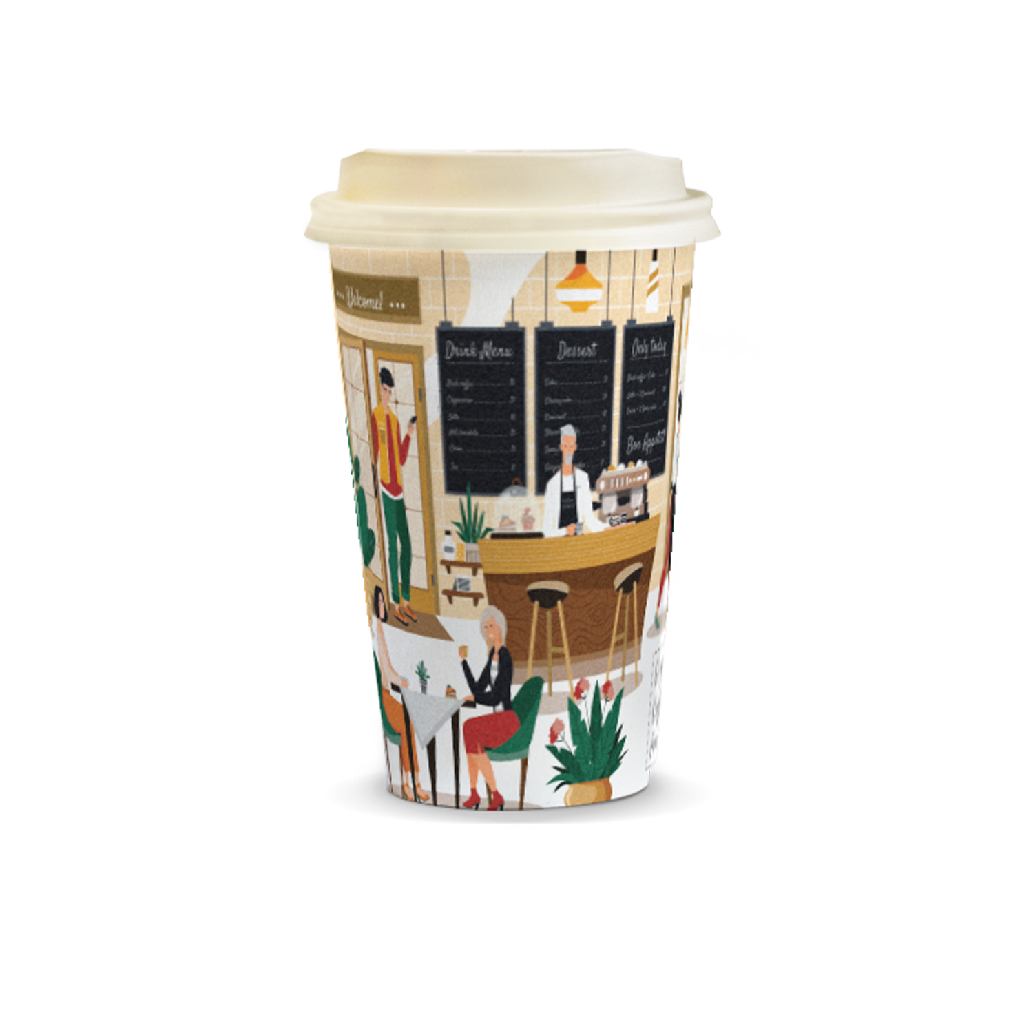 Compostable Paper Coffee Cup - 350ml – Image 2