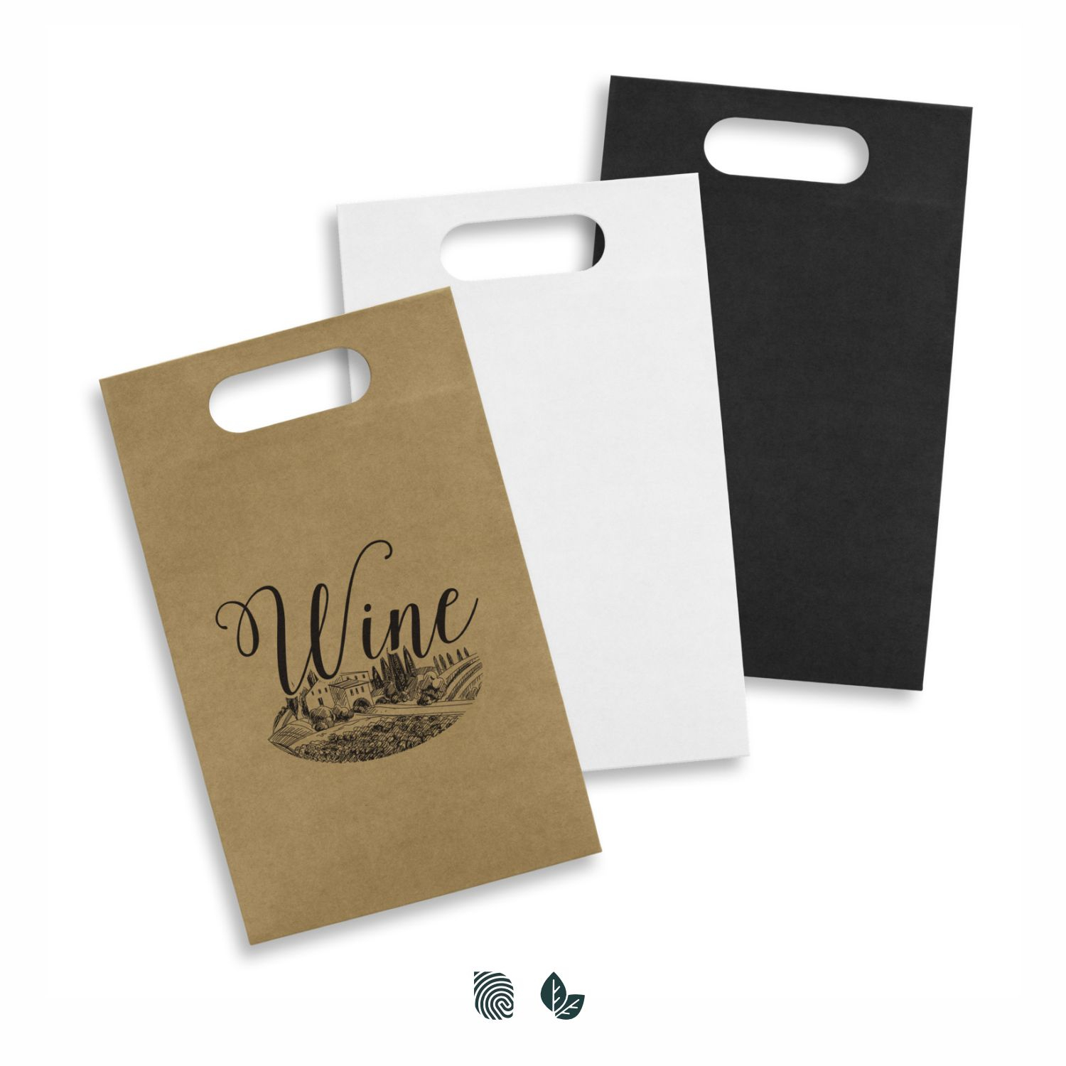 Die Cut Paper Wine Bag – Image 1