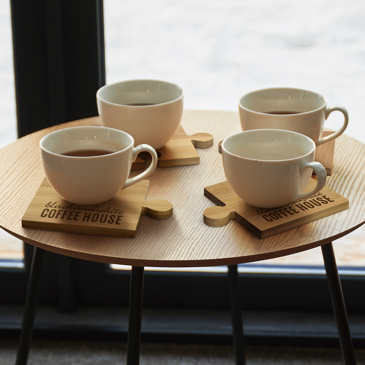 NATURA Puzzle Coaster - Set of 4 – Image 5