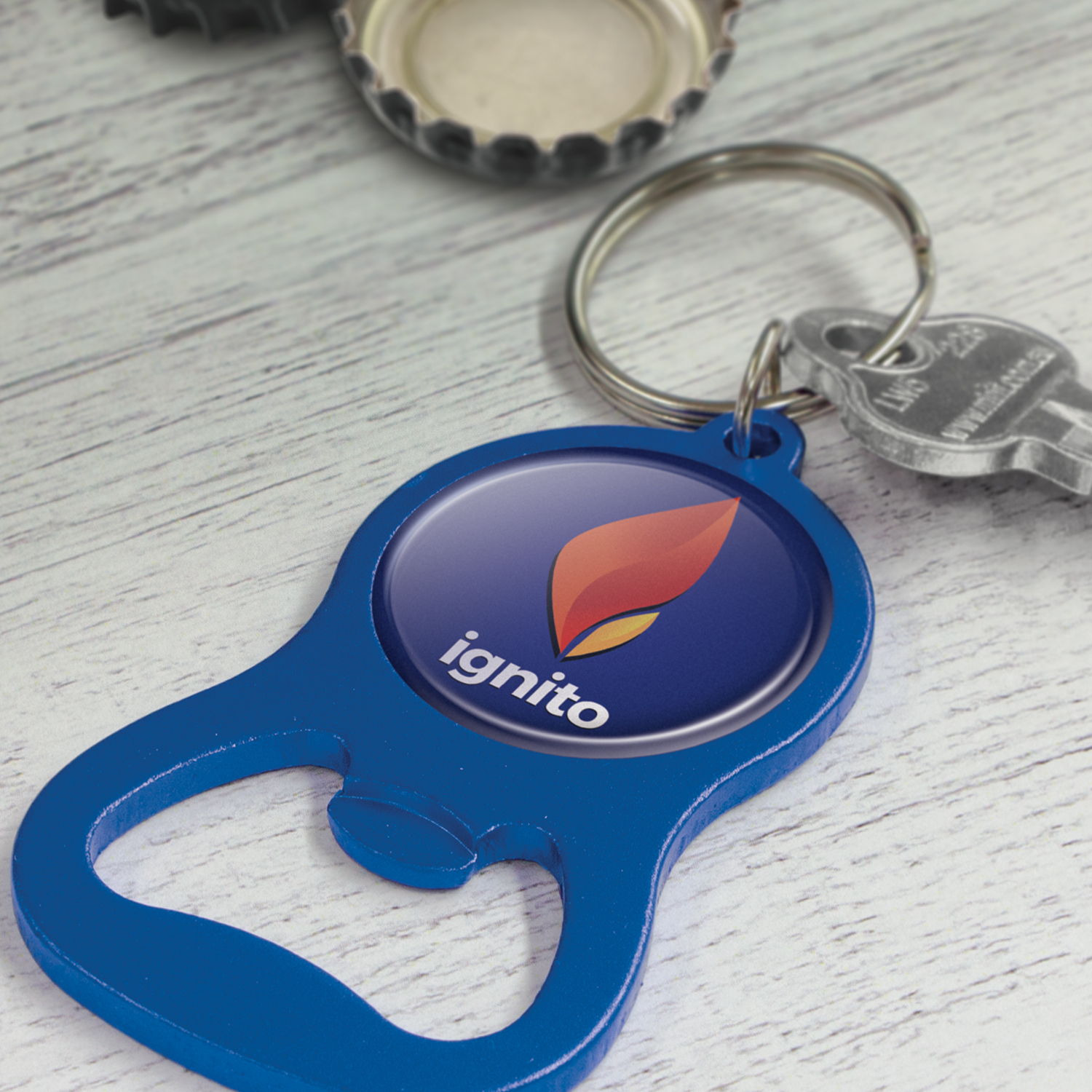 Chevron Bottle Opener Key Ring – Image 7