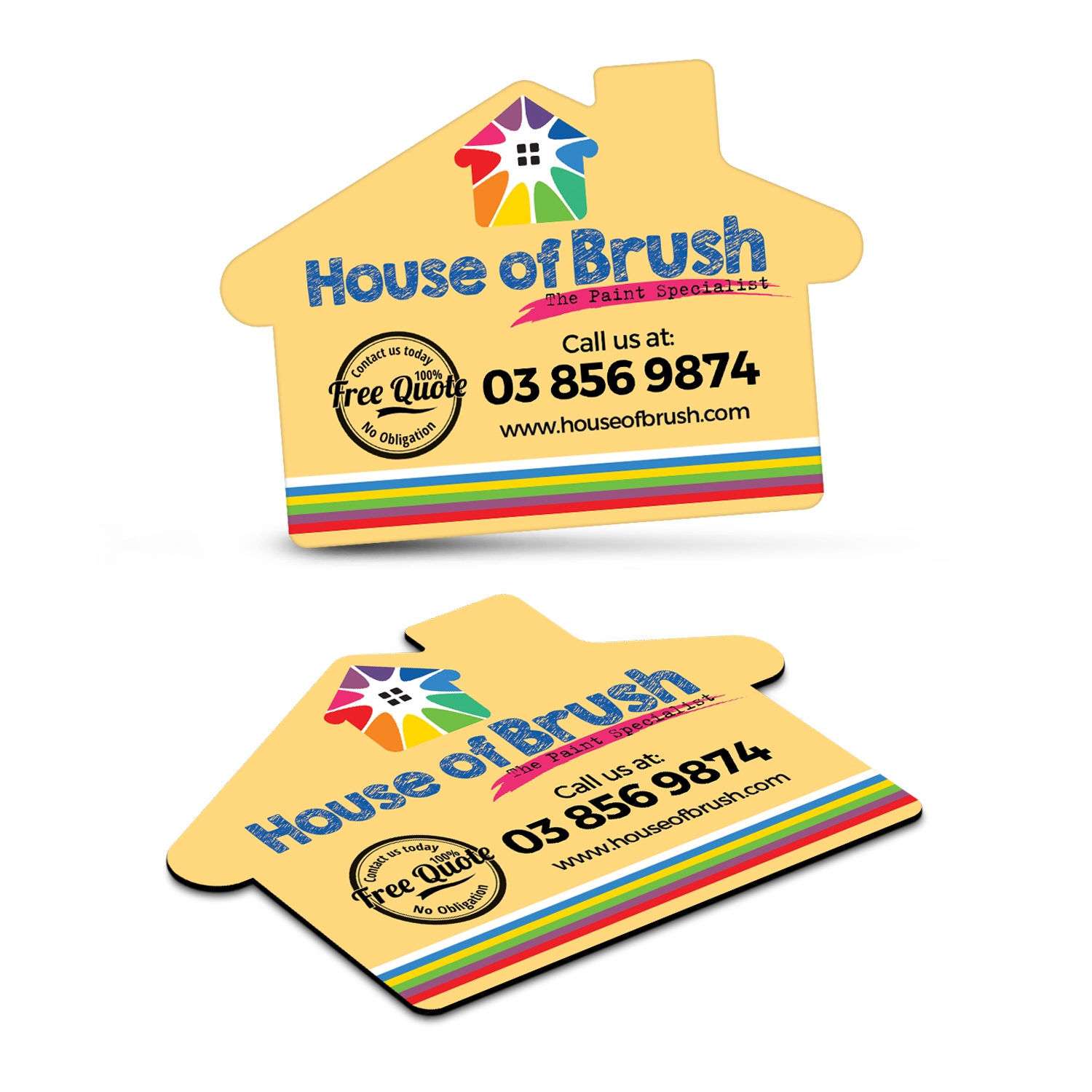 Fridge Magnet 70 x 50mm - House Shape – Image 1