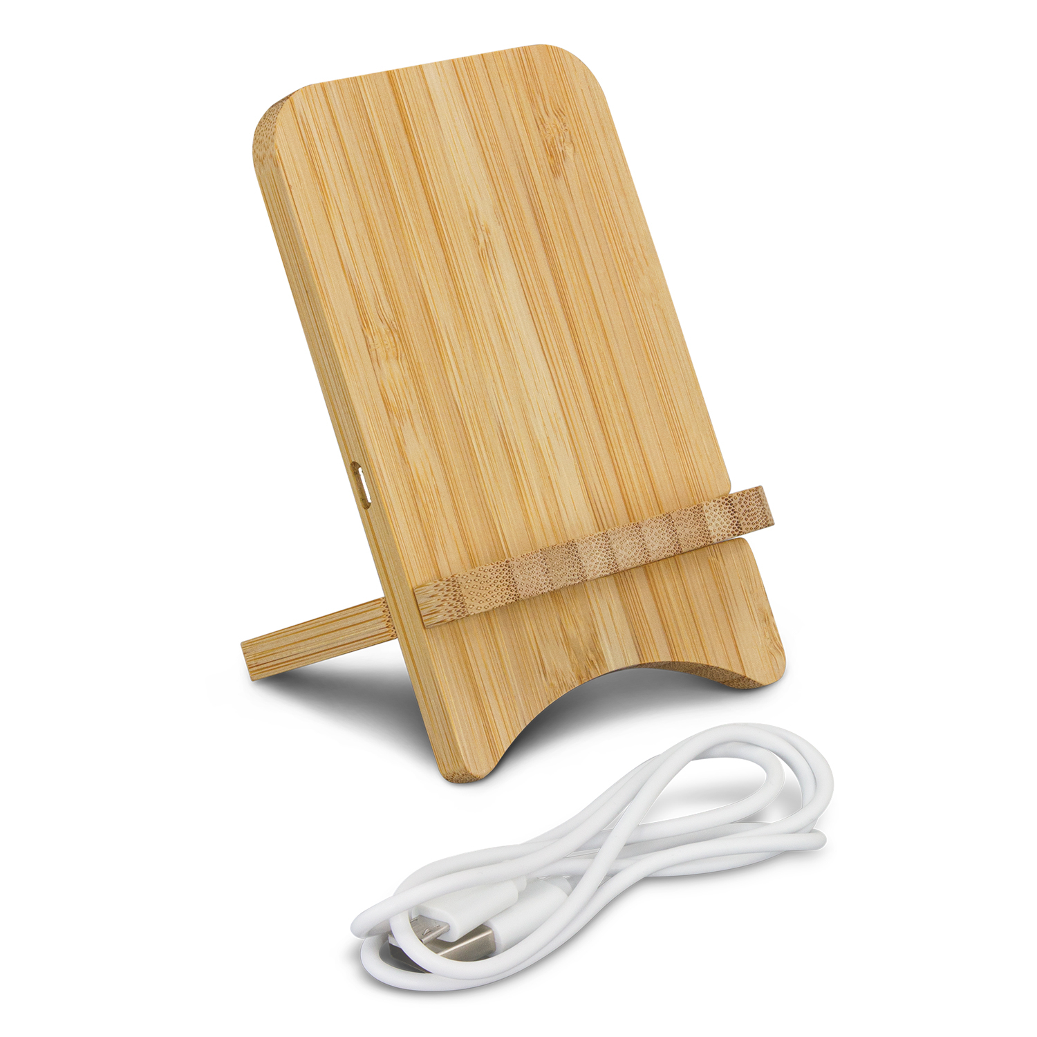 Bamboo Wireless Charging Stand – Image 3