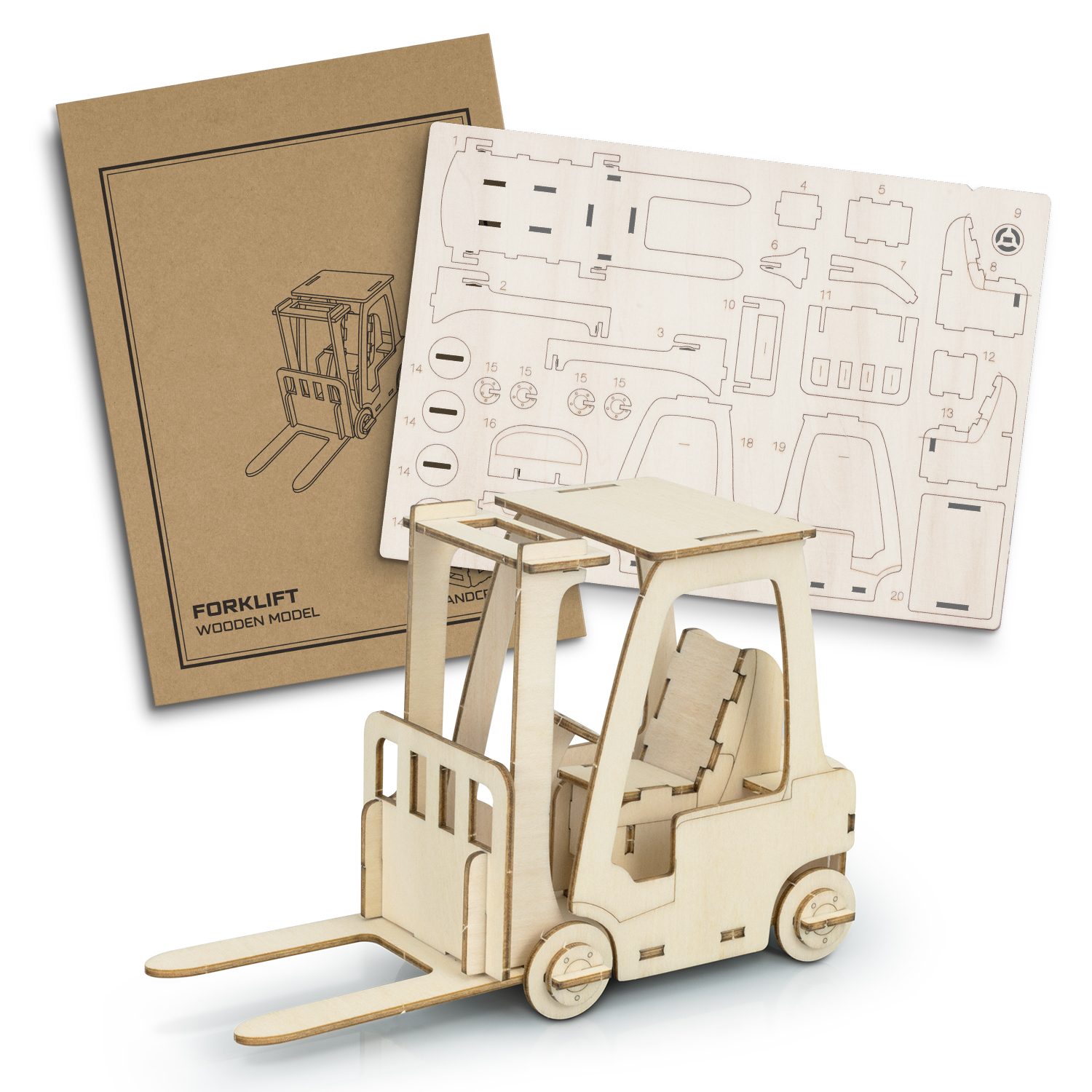 BRANDCRAFT Forklift Wooden Model – Image 2
