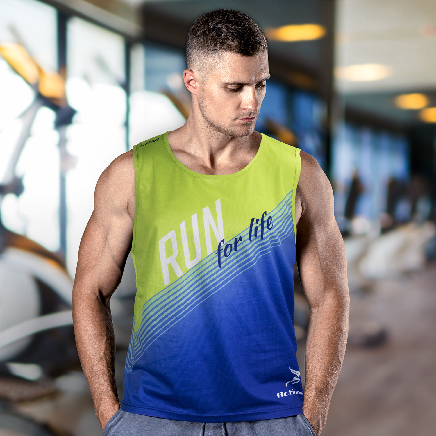 Custom Mens Sports Singlet – Image 4