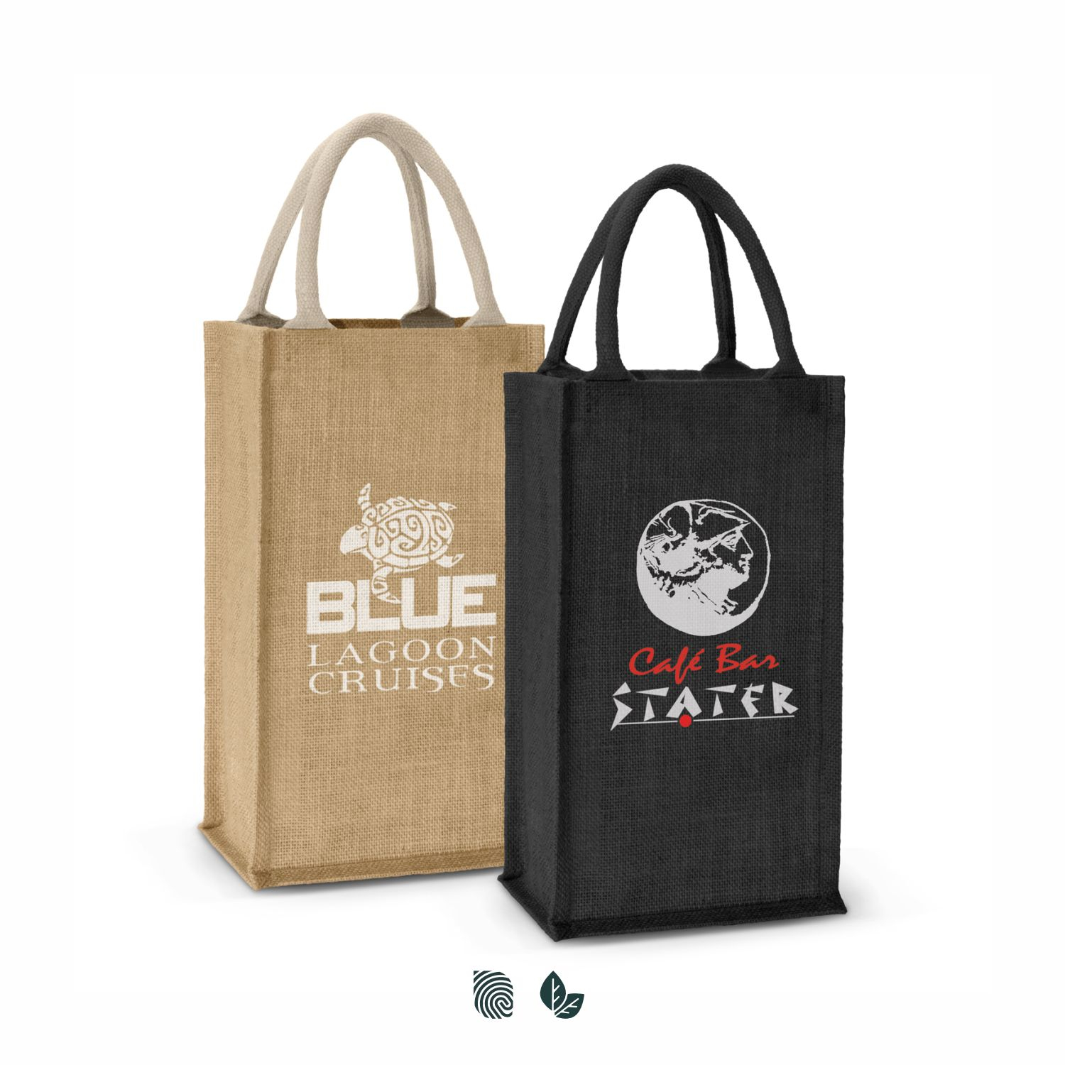 Donato Jute Double Wine Carrier – Image 1