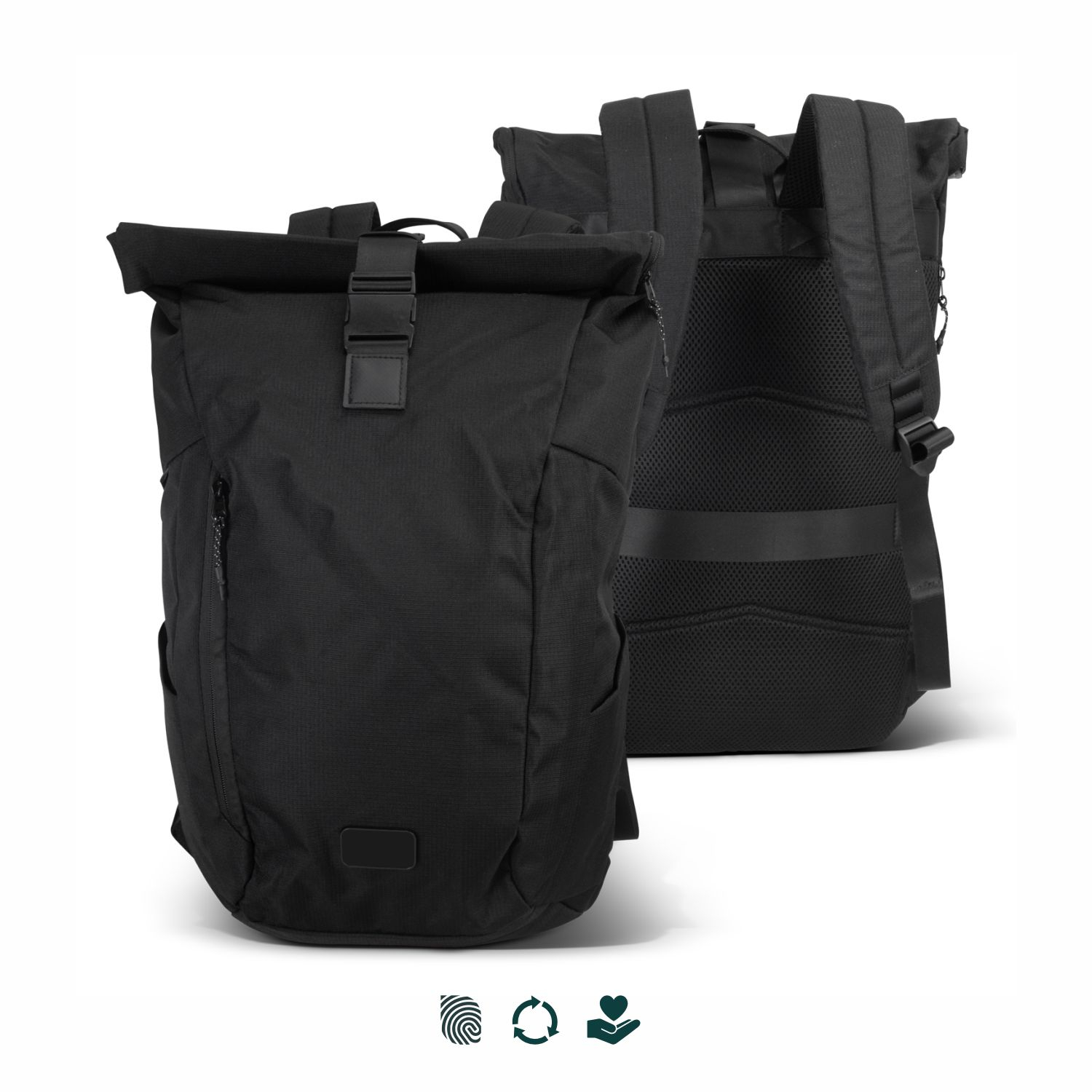 SPICE Waste2Gear Roll Up Computer Backpack – Image 1