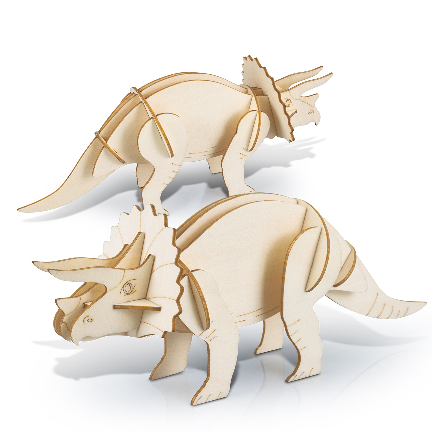 BRANDCRAFT Triceratops Wooden Model – Image 3