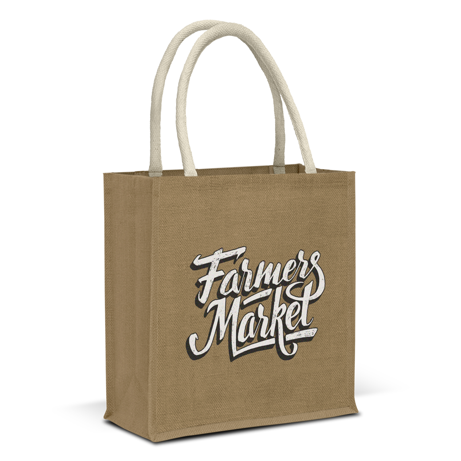 Lanza Starch Jute Tote Bag – Image 2