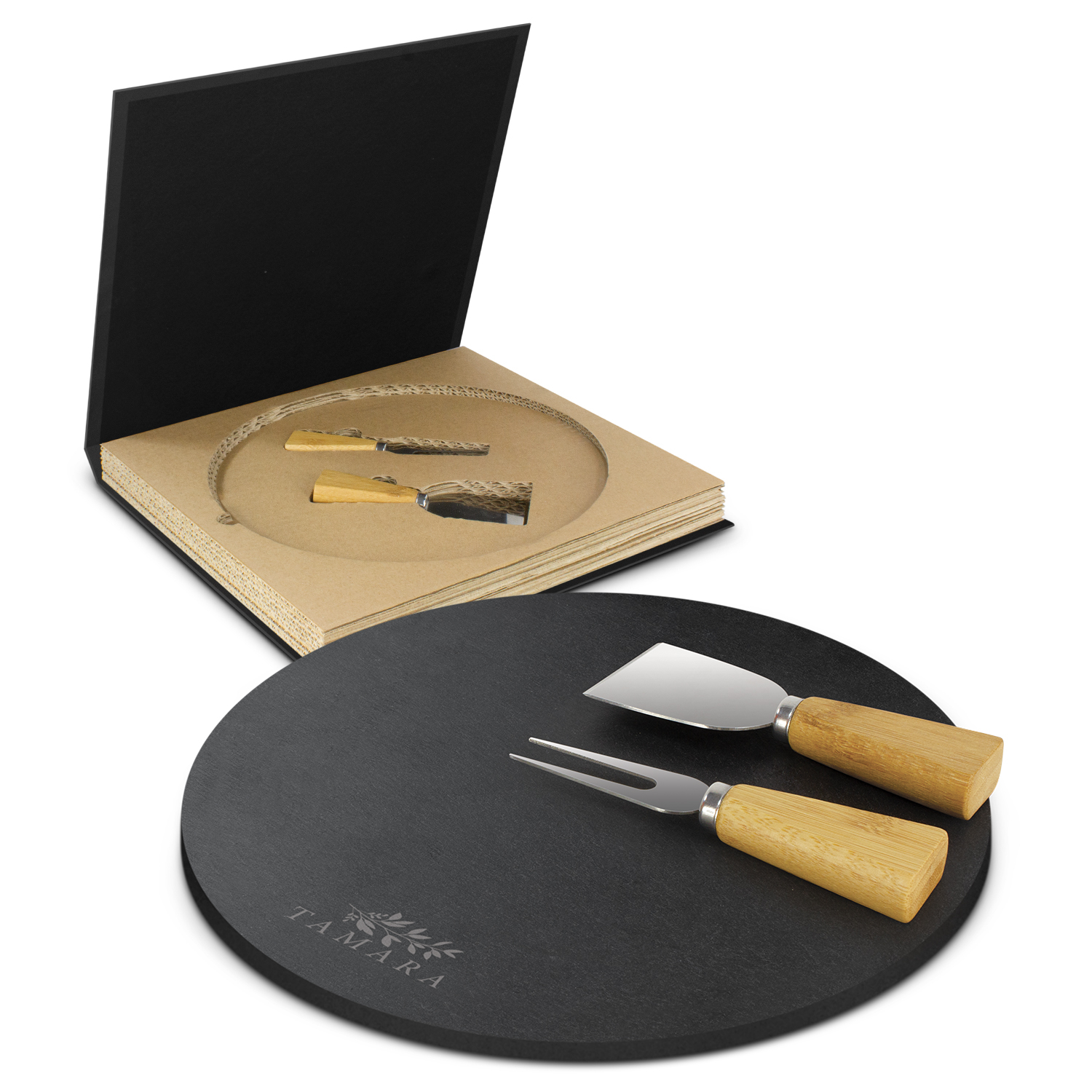 Ashford Slate Cheese Board Set – Image 1