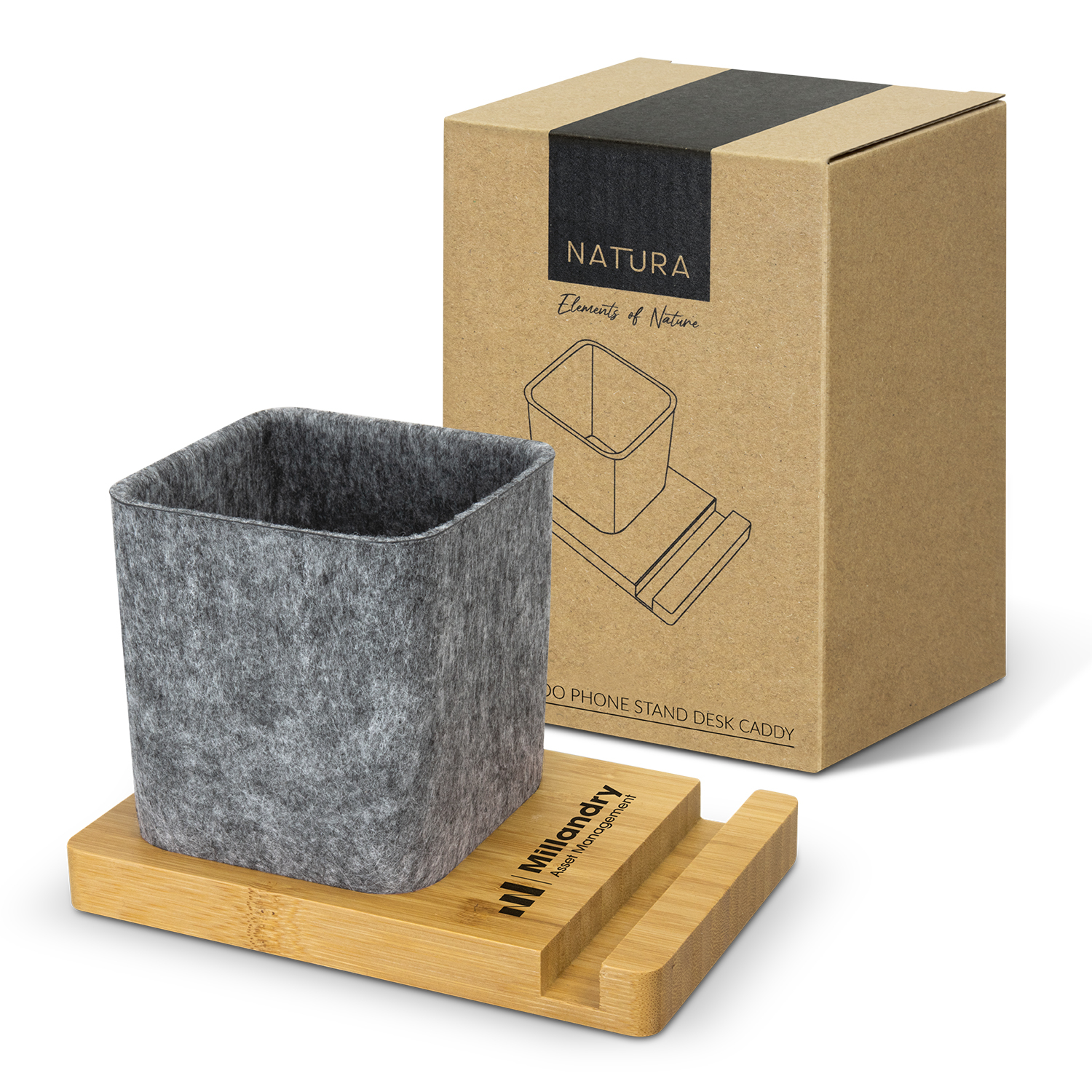 NATURA Bamboo Phone Stand Desk Caddy – Image 2