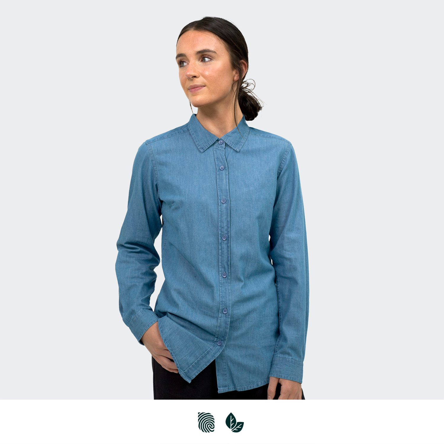 TRENDSWEAR Chester Women's Denim Shirt – Image 2